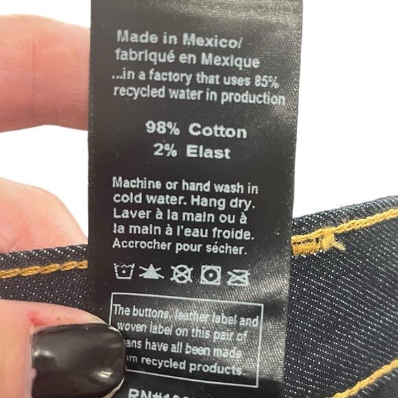 NWOT TRIARCHY Slim Straight Blue Button Fly Jeans Sustainable Men’s Size 40X34 - Picture 12 of 13